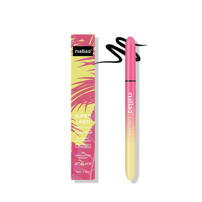 Maliao Super Liner Perfect Slim Waterproof No-Flaking No-Smudging Fine Tip Brush Eye Liner