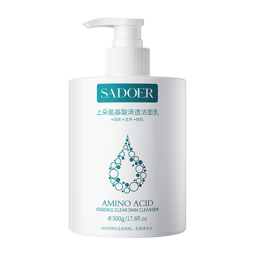 Sadoer Amino Facial Cleanser Deep Cleaning Foam Facial Skin Cleanser