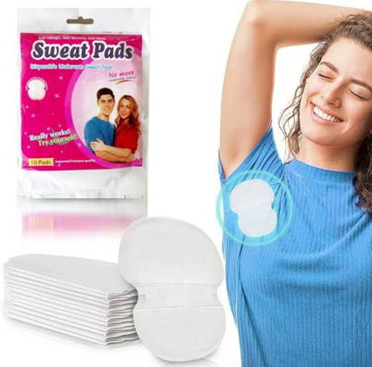 Sweat Pads Anti Allergic Anti Bacteria For Underarms Disposable Highly Absorbent Sweat Pad 5 Pair