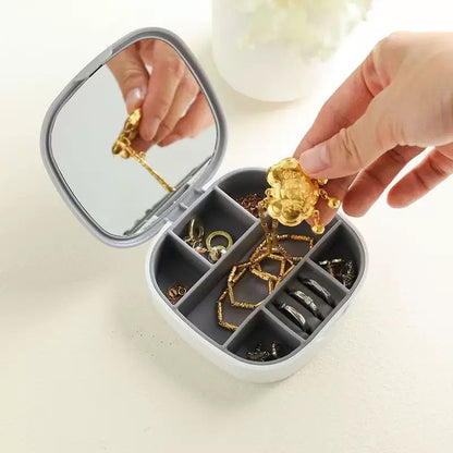 Square Shape Jewellery & Multi Purpose Box With Mirror