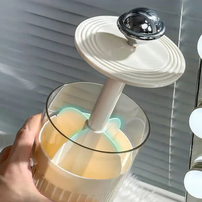 Press Type Automatic Desktop Makeup Cosmetic Brush Organizer Storage Box