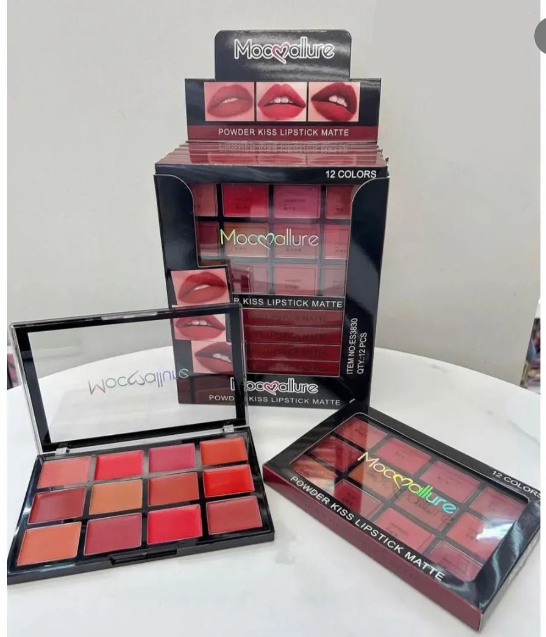 Mocallure Powder Kiss Lipstick Matte 12 Color Palette