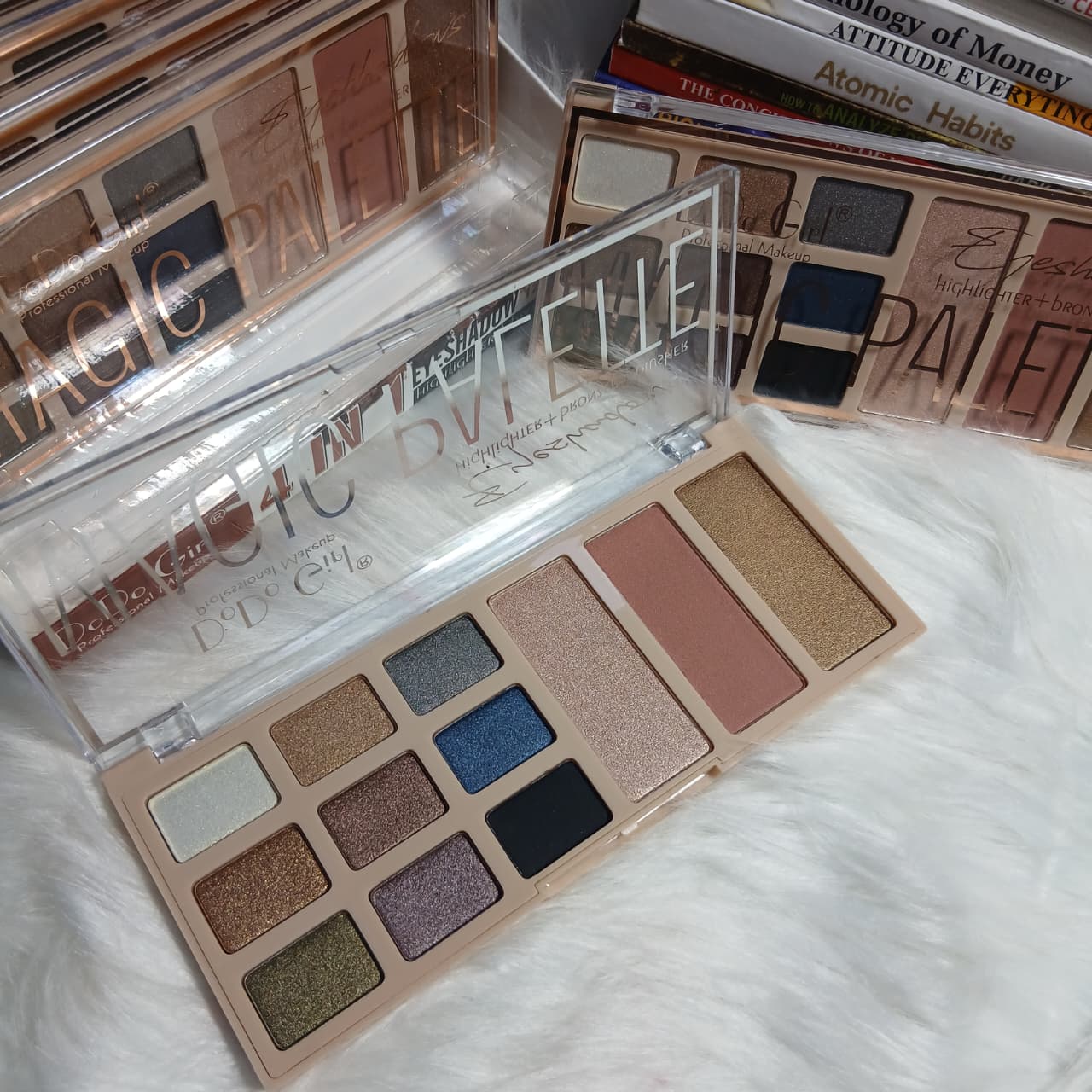 Dodo Girl Ultimate Glam Magic Eyeshadow, Highlighter & Bronzer Palette