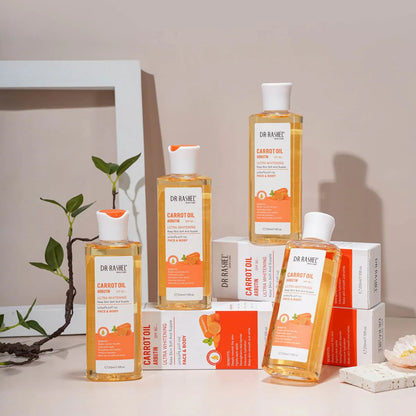 Dr Rashel Face & Body Carrot Oil Arbutin SPF50+ Ultra Whitening keep Skin Soft and Supple