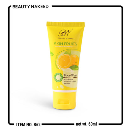 BN Beauty Nakeed Lemon Skin Fruits Brightening Face Wash