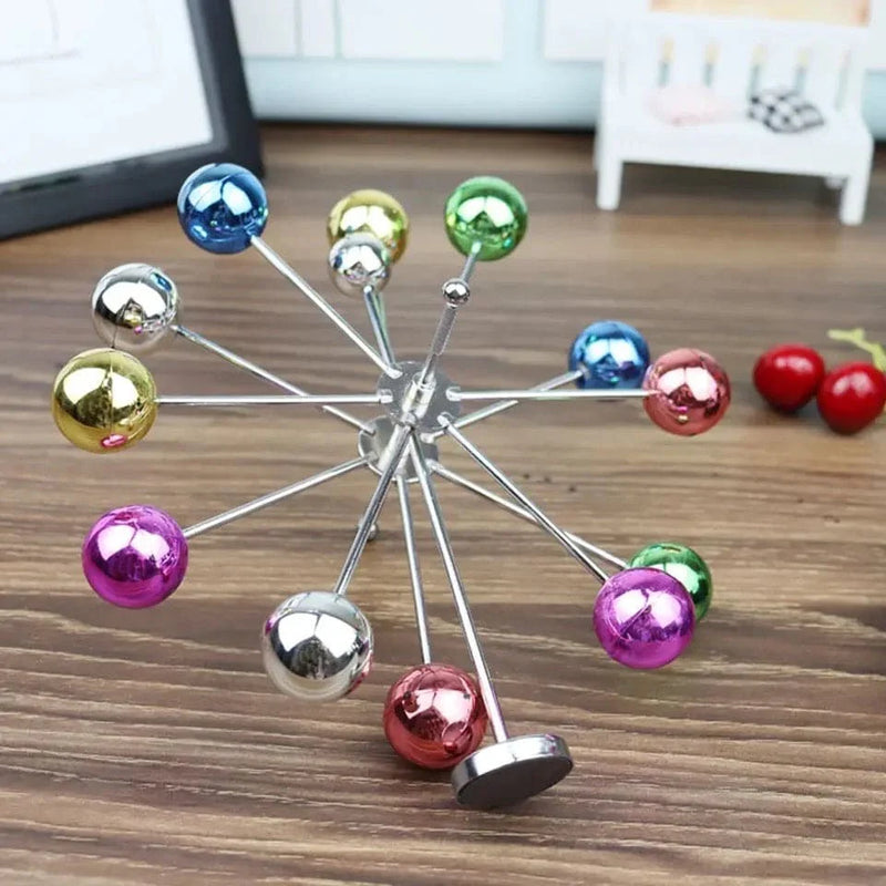 Magnetic Ferris Wheel Ornaments Perpetual Motion Physics Science Toy, Newton Pendulum Perpetual Motion Cradle