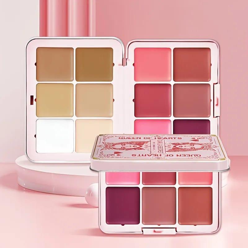 Queen Of Hear Carla Secret 12color Concealer Blush Multi-functional Makeup Palette