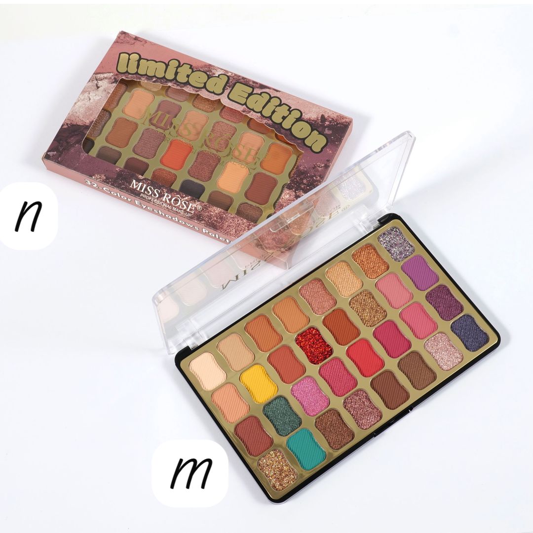 Miss Rose Limited Edition 32 Colors Radiant Eyeshadow Pellet