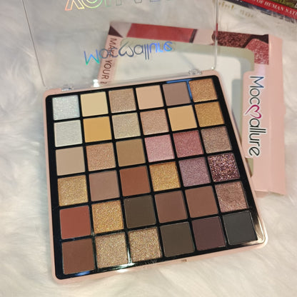 Mocallure 36 Color You Are Beautiful Eyeshadow Palette 30 Shimmer & Nude Shades