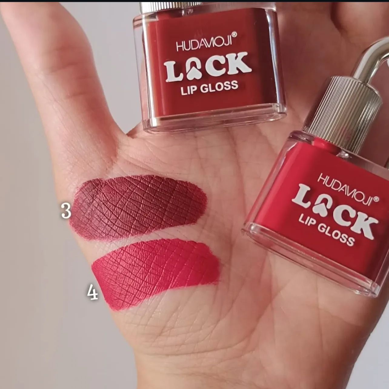 Hudamoji 6pcs Lock Lip Gloss