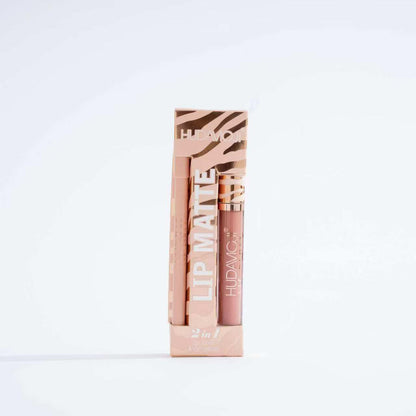 Hudamoji Lip Matte Lip Gloss Lip Liner 6pcs Set