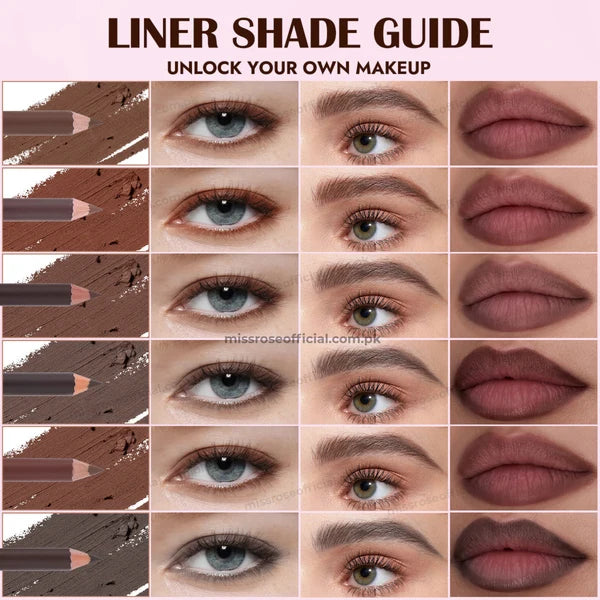 Miss Rose All-in-One Eyeliner & Eyebrow Pencil
