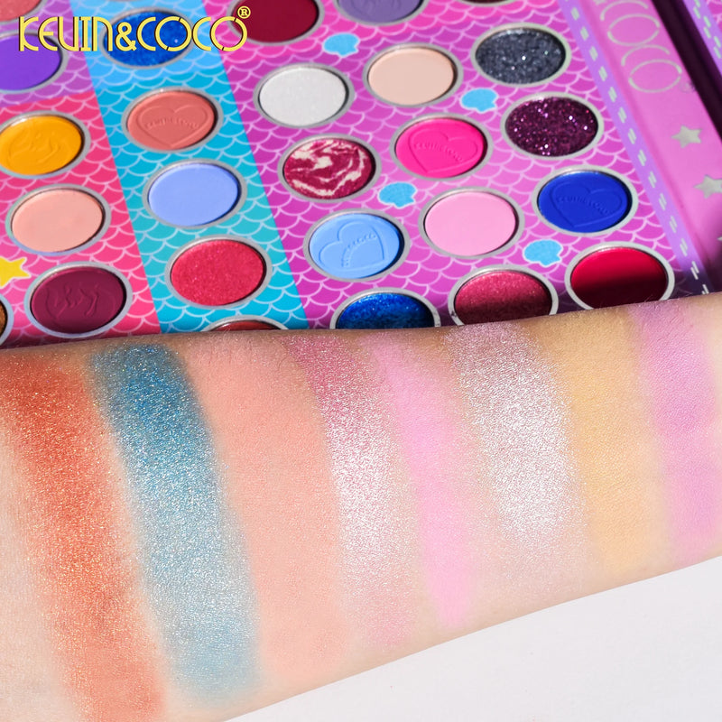 Kevin & Coco 86-Color Mermaid Teasure Eyeshadow Palette KC894431