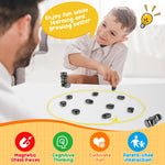 Magnetic Chess Game, Fun Table Top Magnet Game with String, Magnetic Stones Board Game Magnetic Chess Board Game Set Improve Log