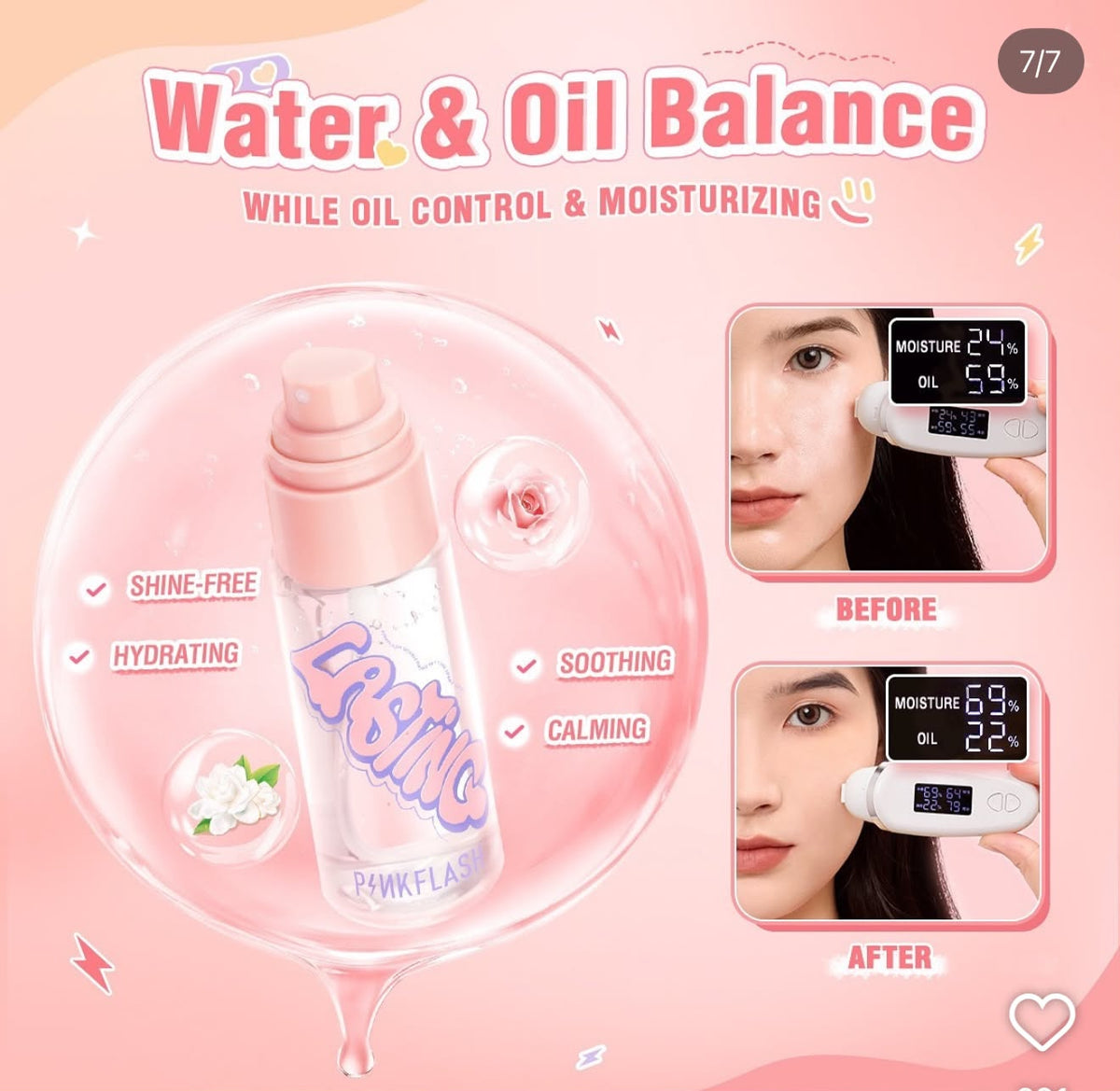PinkFlash Makeup Setting Spray 40ml