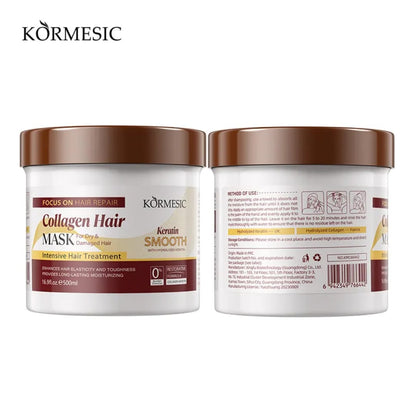 Kormesic Keratin Smoothing Repair Collagen Hair Mask for Dry &amp; Damaged Hair 500ml