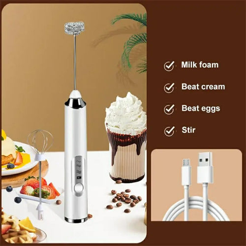 Mini Portable Electric Egg Milk Frothier Beaters