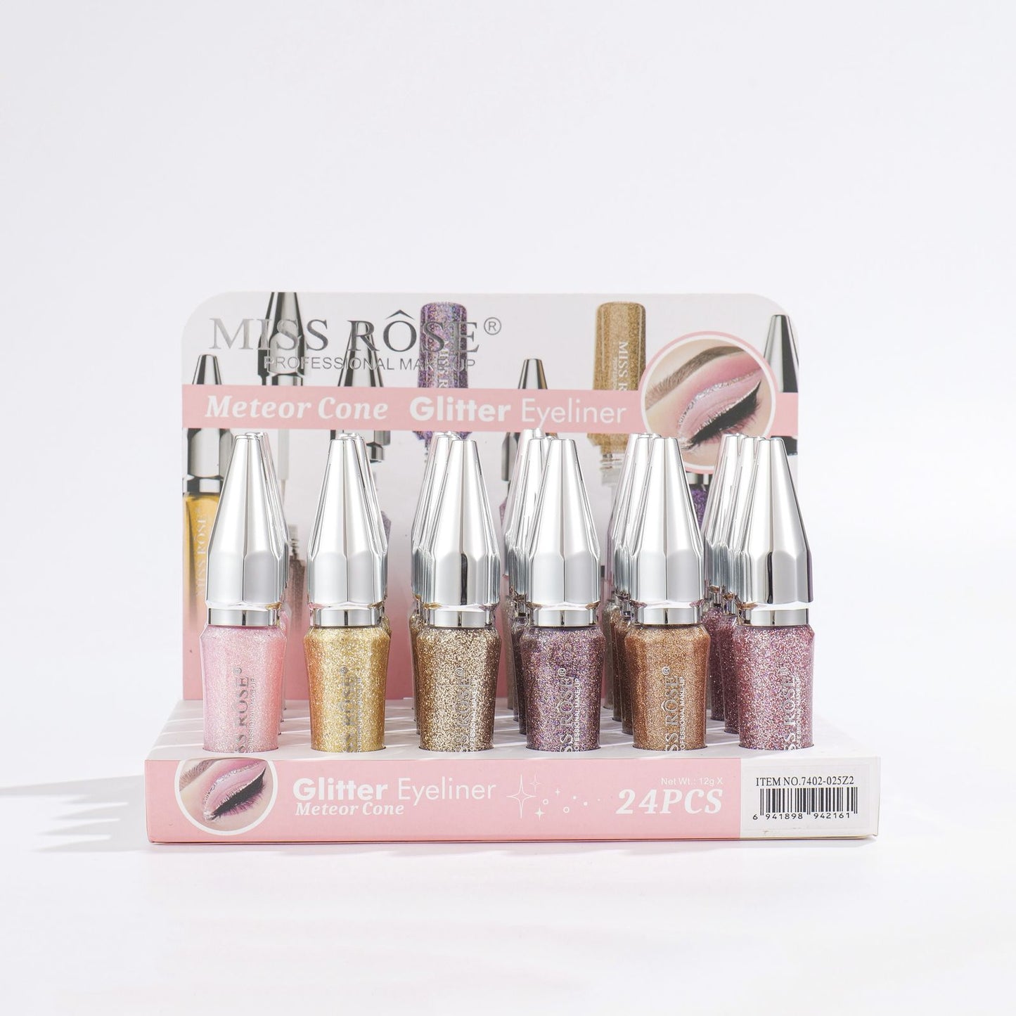 Miss Rose Glitter Eyeliner Pack of 8