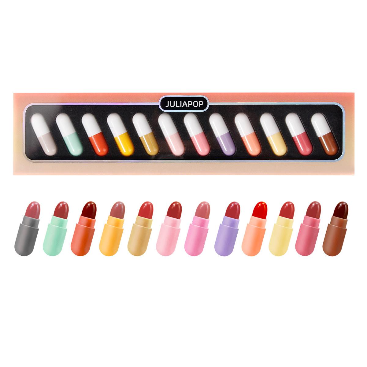 Juliapop 12 Pcs Capsule Lipstick Set