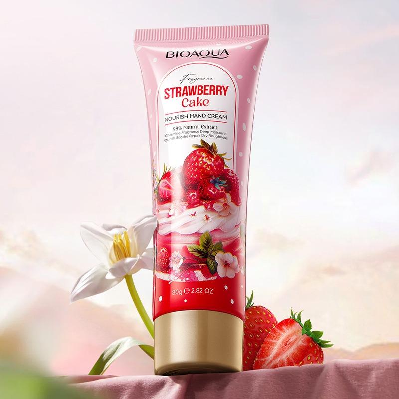 Bioaqua Fragrance Strawberry Cake Nourishing Hand Cream 80g
