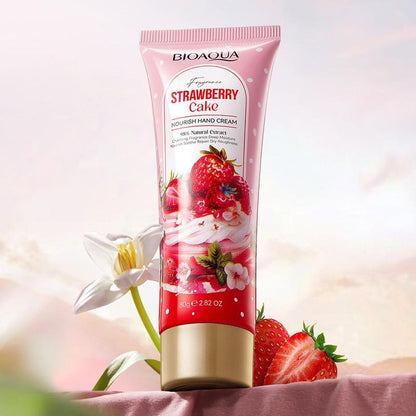 Bioaqua Fragrance Strawberry Cake Nourishing Hand Cream 80g