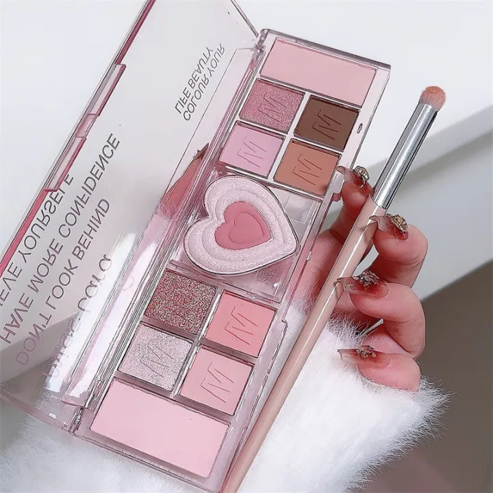 Miss Lara Eyeshadow Palette Shiny 12 Colors( 02 Shade )