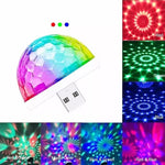 Mini USB Multicolor RGB LED Disco Bulb Light Pack of 2