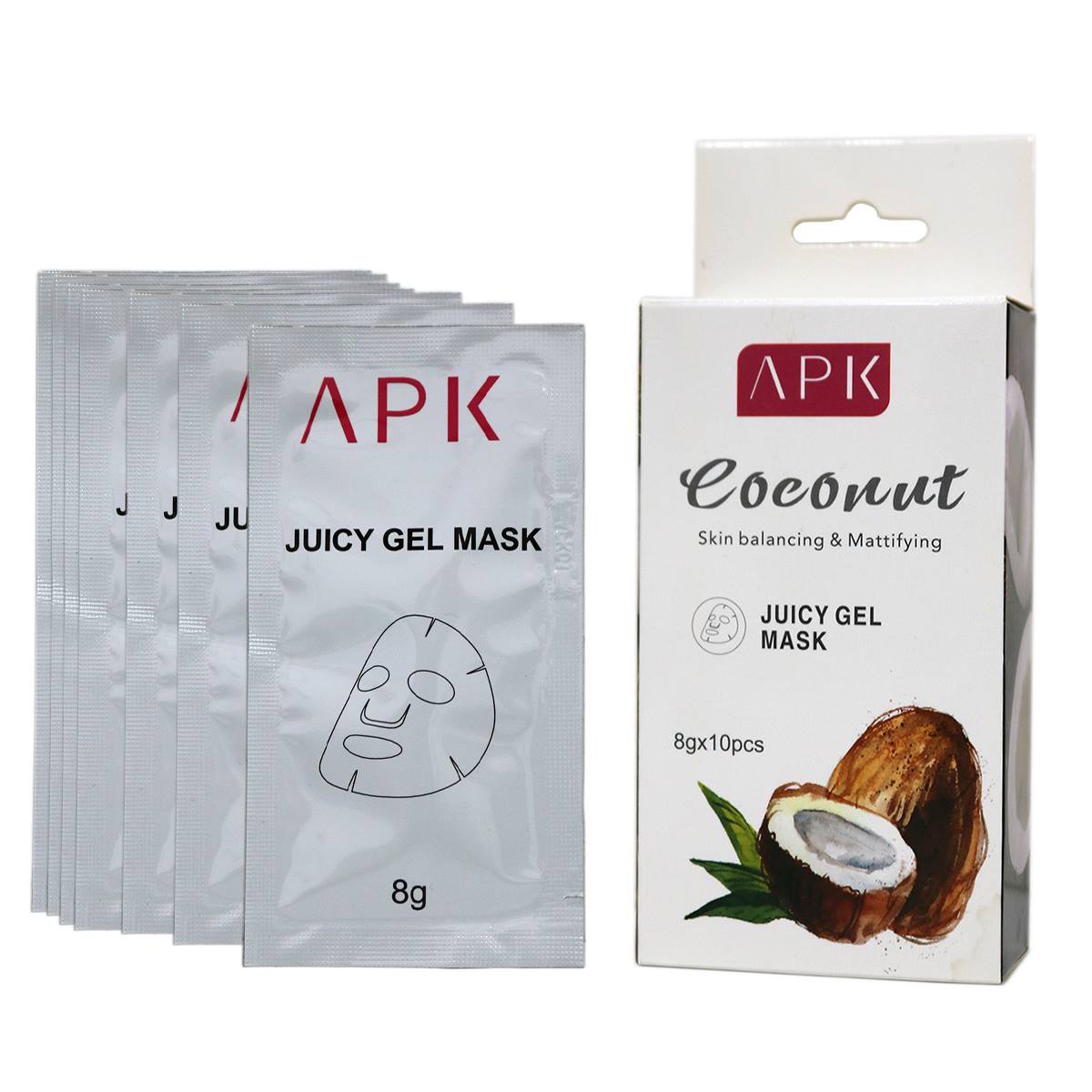 APK Coconut Juicy Gel Mask 8g 10pcs in Box