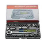 Socket Wrench Set 40 Pcs Tool Kit For Car