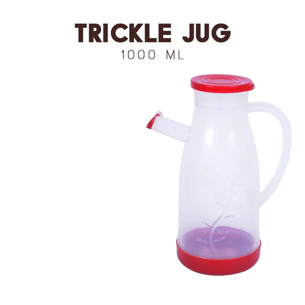 Trickle Jug 1000ml Olive Oil Dispenser Bottle Anti-Leak With Lid