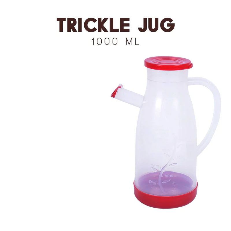 Trickle Jug 1000ml Olive Oil Dispenser Bottle Anti-Leak With Lid