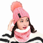 Ladies Winter Cap 2Pcs Set