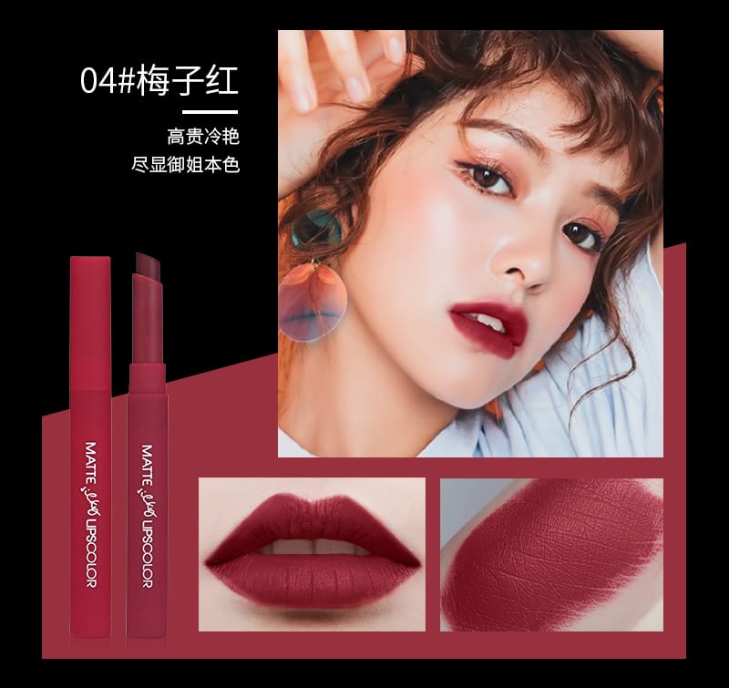 HengFang Matte Lips Color Lipsticks Set of 5
