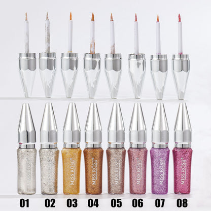 Miss Rose Glitter Eyeliner Pack of 8