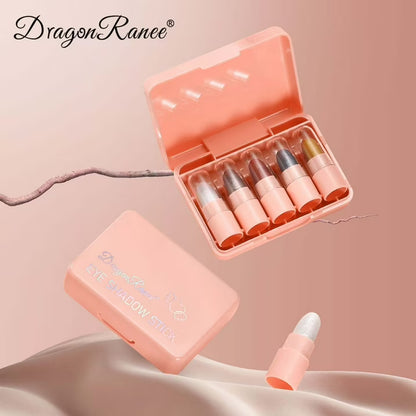 DragonRanee 5 Color Shimmer Eyeshadow Stick Makeup Kit