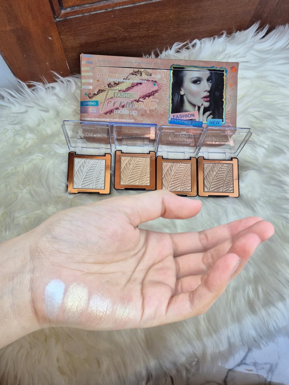Msyaho Terracotta Highly Pigmented Highlighter Pack Of 4Pcs