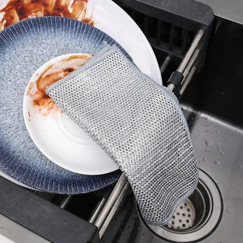 Multipurpose Scrub Shine The Ultimate Wire Dishwasher Non-Scratch Cleaning Cloth Rust Removal Cloth