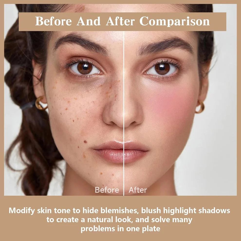 Carla Secret 12-Color Cream Concealer & Blush Palette