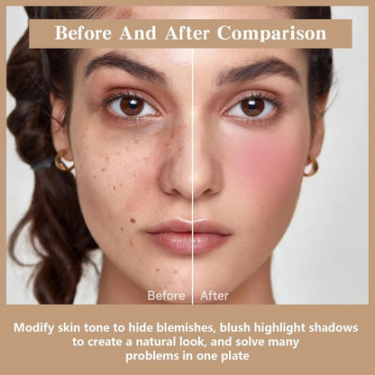 Carla Secret 12-Color Cream Concealer & Blush Palette
