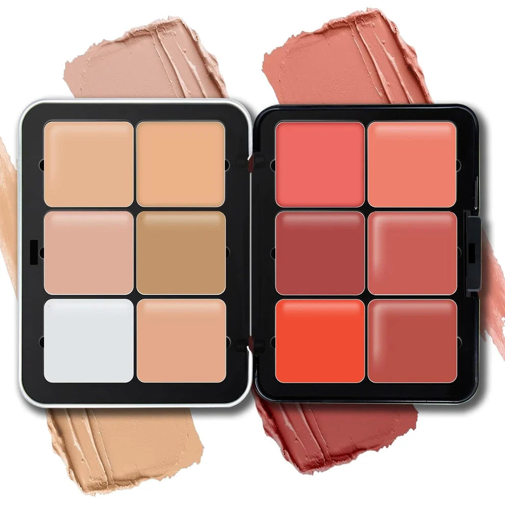 Carla Secret 12-Color Cream Concealer & Blush Palette