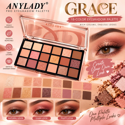 Anylady Grace 18-Color Eyeshadow Palette (Model 8705)