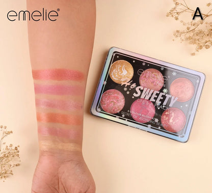 Emelie Paris Hi Sweety Blush & Highlighter Palette
