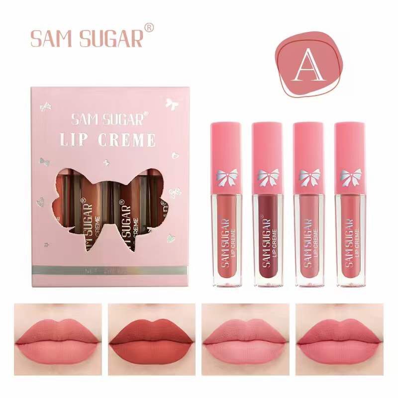 Sam Sugar Lip Creme 4Pcs Set