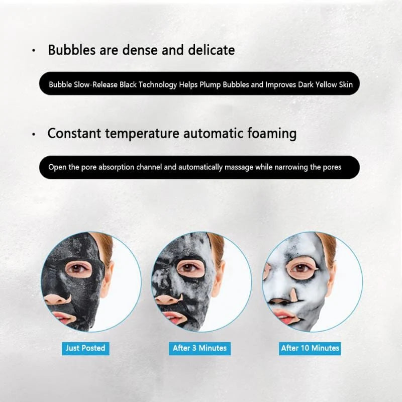 Images Amino Acid Bamboo Charcoal Bubble Sheet Mask 25g
