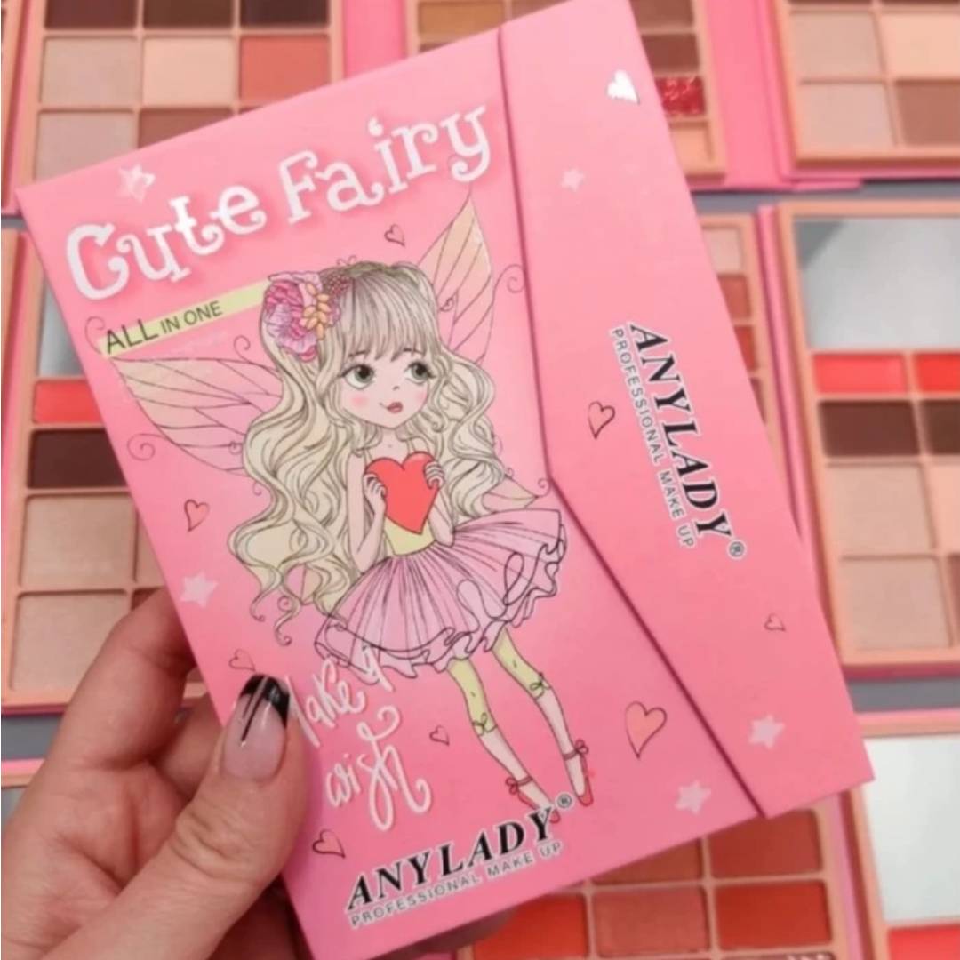 Any Lady Cute Fairy All in One Makeup Highlighter Blusher Lipstick Eyebrow Powder Eyeshadow Palette