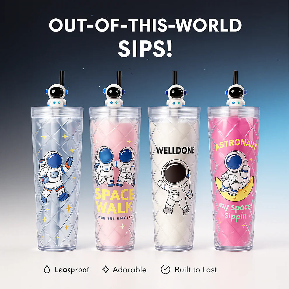 Space Explorer Tumbler Sipper For Kids
