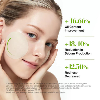 Anua Azelaic 10 Hyaluron Redness Soothing 90 Pads