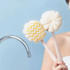 2in1 Double Sided Bath Brush Body Sponge And Scrubber Long Handle