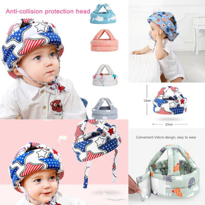 Baby Safety Helmet Head Protection Headgear Toddler Anti-Fall Pad Children Random Design