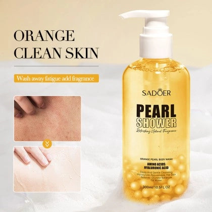 SADOER Fruit Extract Orange Pearl Shower Moisturizing And Cleansing Body Wash